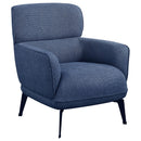  Coaster Furniture Andrea 903083 Upholstered Crecent Arm Accent Chair - Blue IMAGE 1