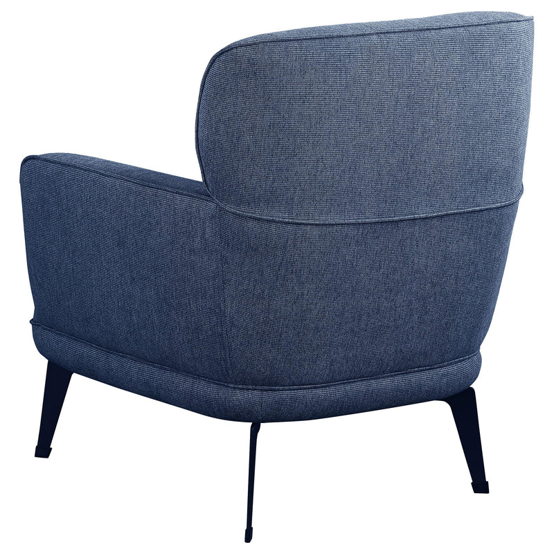  Coaster Furniture Andrea 903083 Upholstered Crecent Arm Accent Chair - Blue IMAGE 6