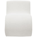  Coaster Furniture Ronea 903154 Boucle Upholstered Armless Curved Chair - Cream IMAGE 3