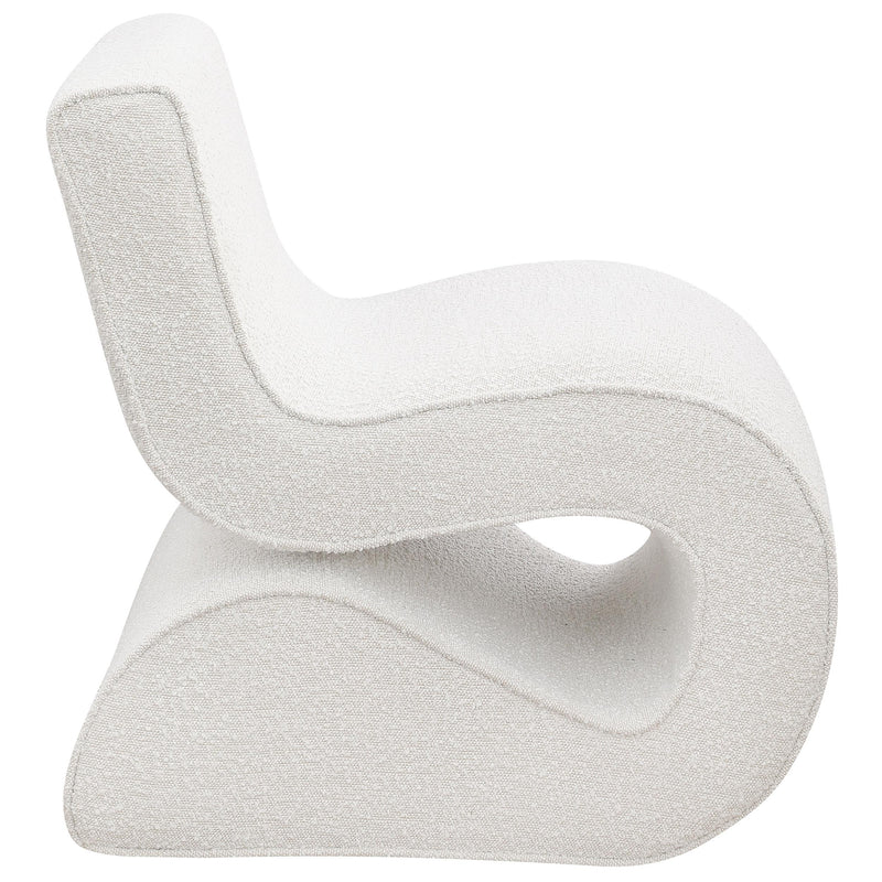  Coaster Furniture Ronea 903154 Boucle Upholstered Armless Curved Chair - Cream IMAGE 8