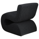  Coaster Furniture Ronea 903155 Boucle Upholstered Armless Curved Chair - Charcoal IMAGE 6