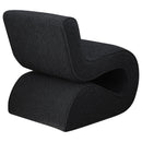  Coaster Furniture Ronea 903155 Boucle Upholstered Armless Curved Chair - Charcoal IMAGE 7