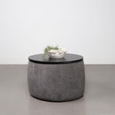  Coaster Furniture Tesoro 910147 Round Upholstered Lift Top Storage - Ottoman Grey IMAGE 6