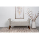  Coaster Furniture Farrah 910238 Velvet Upholstered Rolled Arm Storage Bench - Beige IMAGE 10