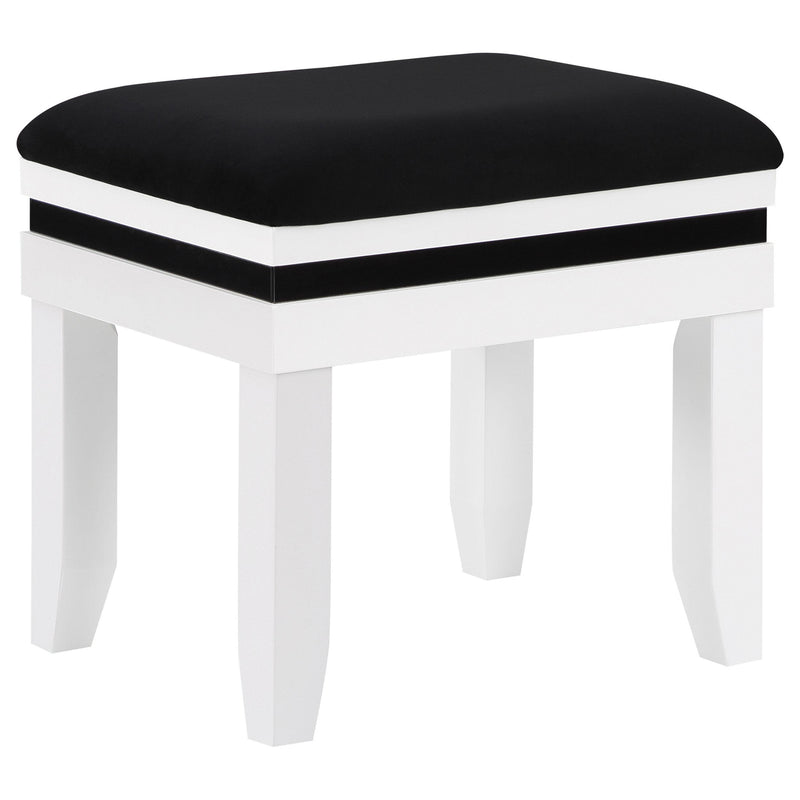  Coaster Furniture Talei 930244 6-Drawer Vanity Set with Lighting - Black and White IMAGE 9
