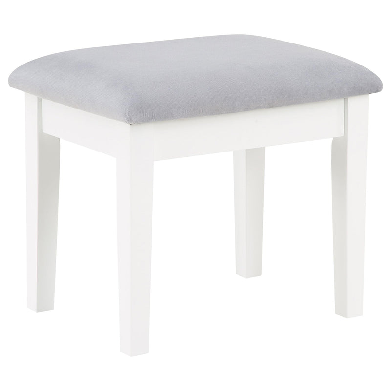  Coaster Furniture Regina 930245 Makeup Vanity Table Set with Lighting - White IMAGE 10