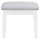  Coaster Furniture Regina 930245 Makeup Vanity Table Set with Lighting - White IMAGE 11