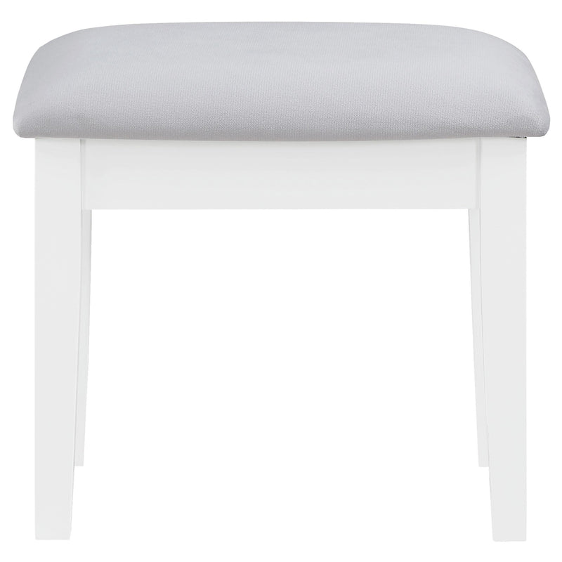  Coaster Furniture Regina 930245 Makeup Vanity Table Set with Lighting - White IMAGE 11