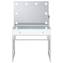  Coaster Furniture Eliza 936164 Vanity Set with Lighting & Stool - White and Chrome IMAGE 11
