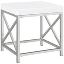  Coaster Furniture Eliza 936164 Vanity Set with Lighting & Stool - White and Chrome IMAGE 18