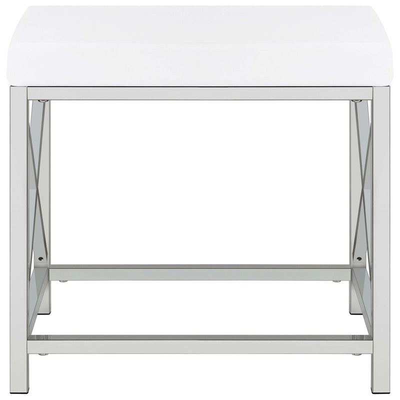  Coaster Furniture Eliza 936164 Vanity Set with Lighting & Stool - White and Chrome IMAGE 19