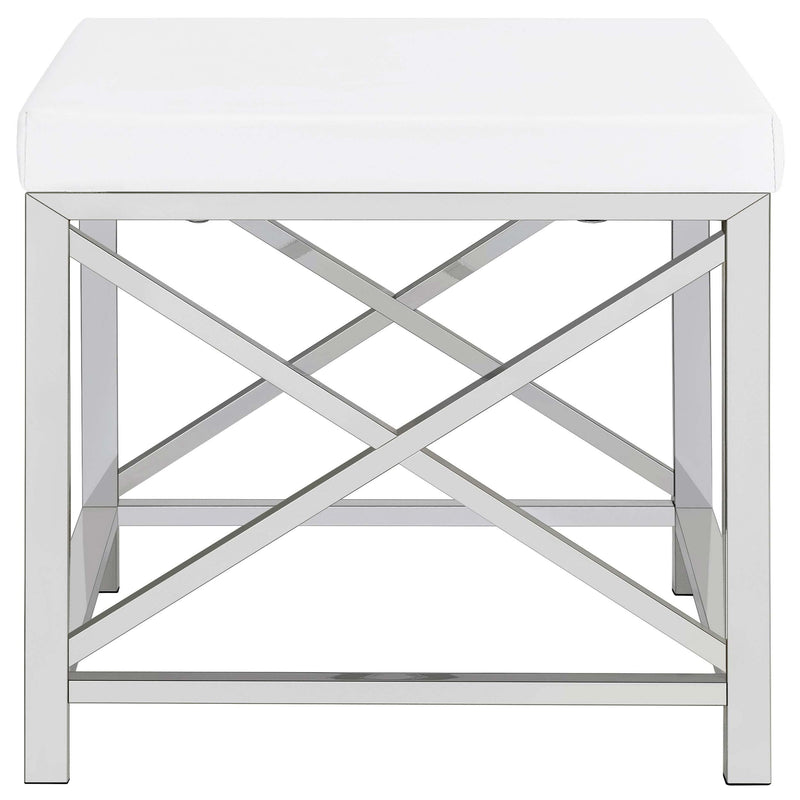  Coaster Furniture Eliza 936164 Vanity Set with Lighting & Stool - White and Chrome IMAGE 20