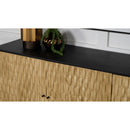  Coaster Furniture Aminah 950383 3-door Wood Accent Cabinet - Natural and Black IMAGE 13