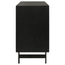  Coaster Furniture Aminah 950383 3-door Wood Accent Cabinet - Natural and Black IMAGE 6