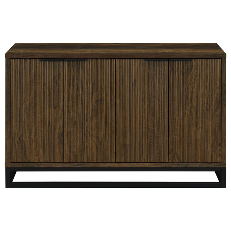  Coaster Furniture Ryatt 950393 4-door Engineered Wood Accent Cabinet - Dark Pine IMAGE 4