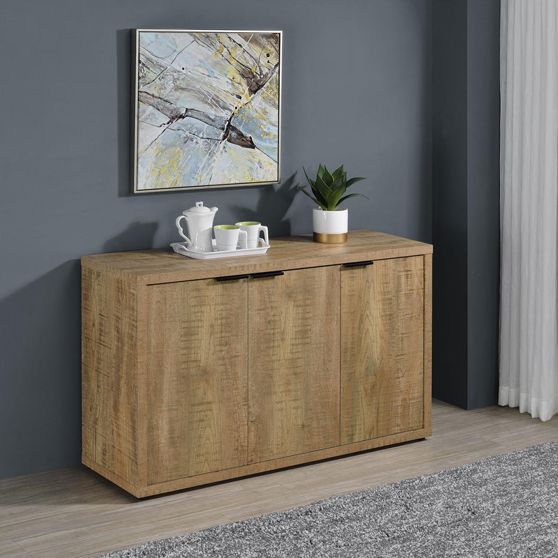  Coaster Furniture Pepita 950395 3-door Engineered Wood Accent Cabinet - Mango Brown IMAGE 2