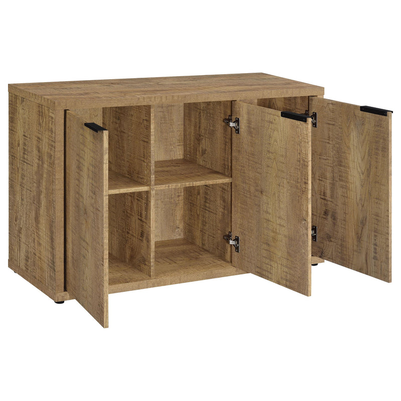  Coaster Furniture Pepita 950395 3-door Engineered Wood Accent Cabinet - Mango Brown IMAGE 3