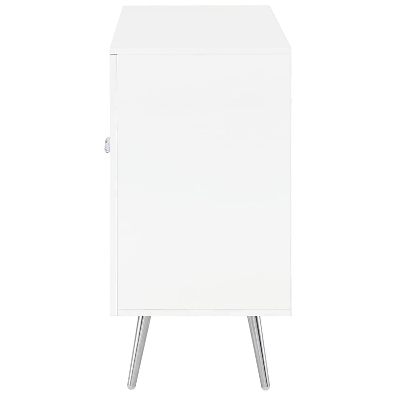  Coaster Furniture Nieta 950396 2-door Engineered Wood Accent Cabinet - White High Gloss IMAGE 6