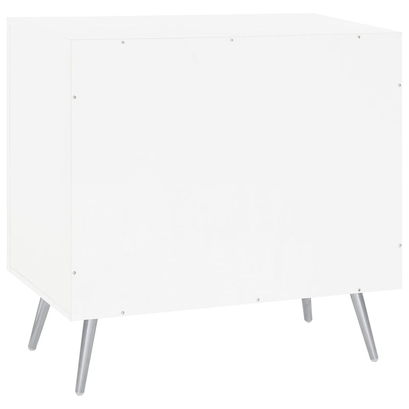  Coaster Furniture Nieta 950396 2-door Engineered Wood Accent Cabinet - White High Gloss IMAGE 7