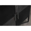  Coaster Furniture Riddell 959631 4-door Wood Reeding Accent Cabinet - Matte Black IMAGE 11