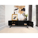  Coaster Furniture Marsden 703003 2-door Mango Wood 70" TV Stand - Charcoal Black IMAGE 3