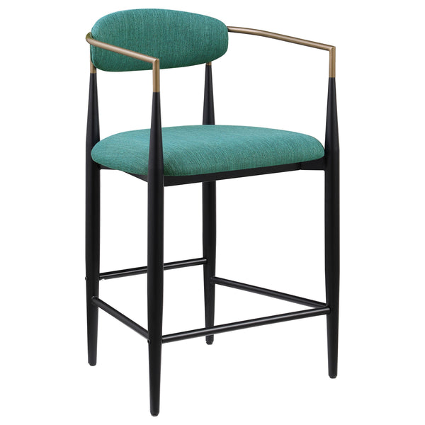  Coaster Furniture Tina 121185 Fabric Upholstered Counter Chair - Green IMAGE 1