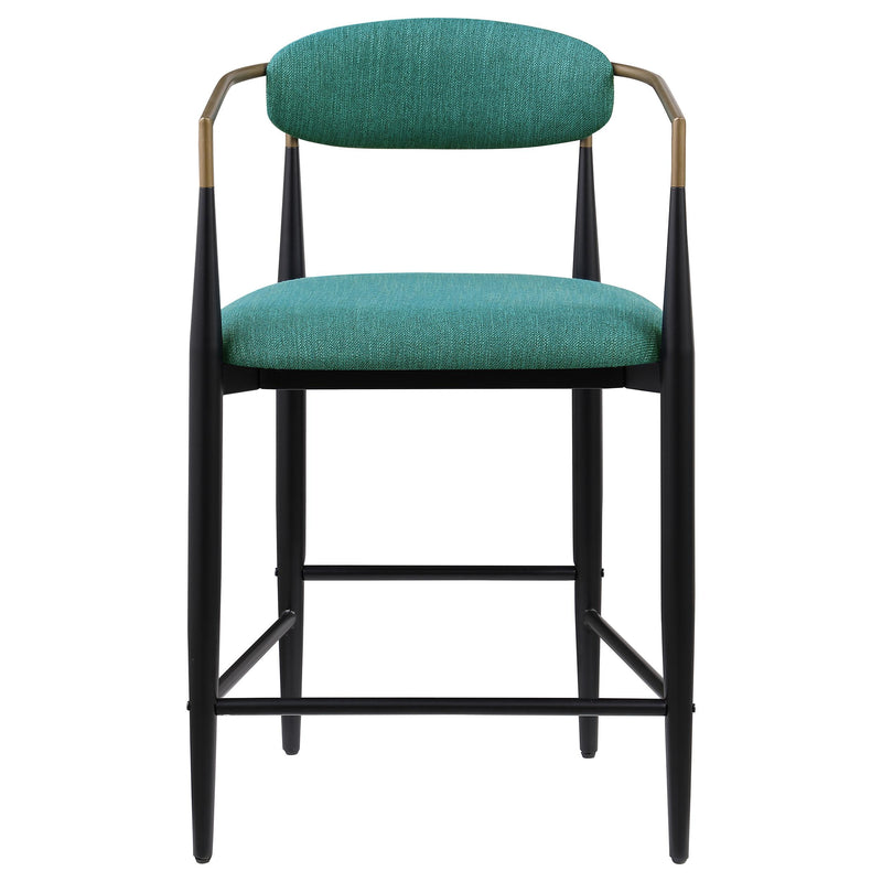  Coaster Furniture Tina 121185 Fabric Upholstered Counter Chair - Green IMAGE 2