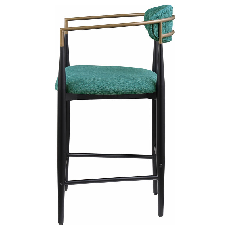  Coaster Furniture Tina 121185 Fabric Upholstered Counter Chair - Green IMAGE 4