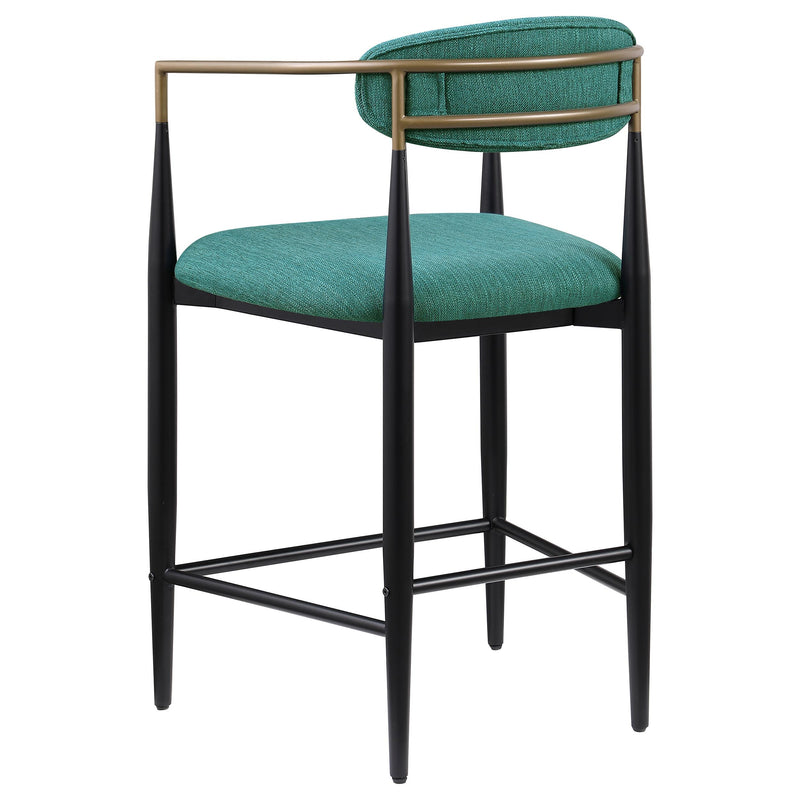  Coaster Furniture Tina 121185 Fabric Upholstered Counter Chair - Green IMAGE 5