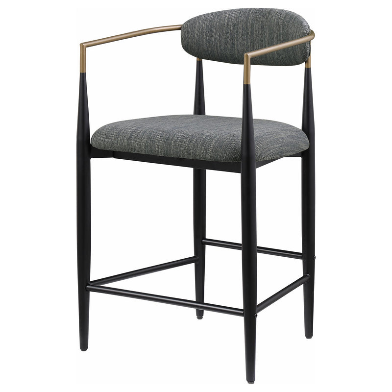  Coaster Furniture Tina 121186 Fabric Upholstered Counter Chair - Dark Grey IMAGE 3