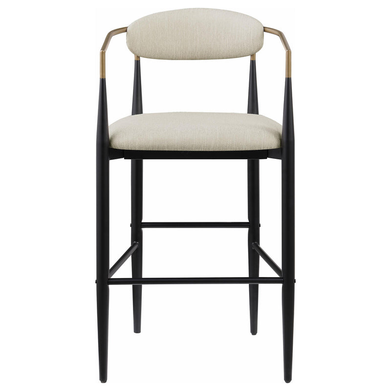  Coaster Furniture Tina 121187 Fabric Upholstered Bar Chair - Beige IMAGE 2