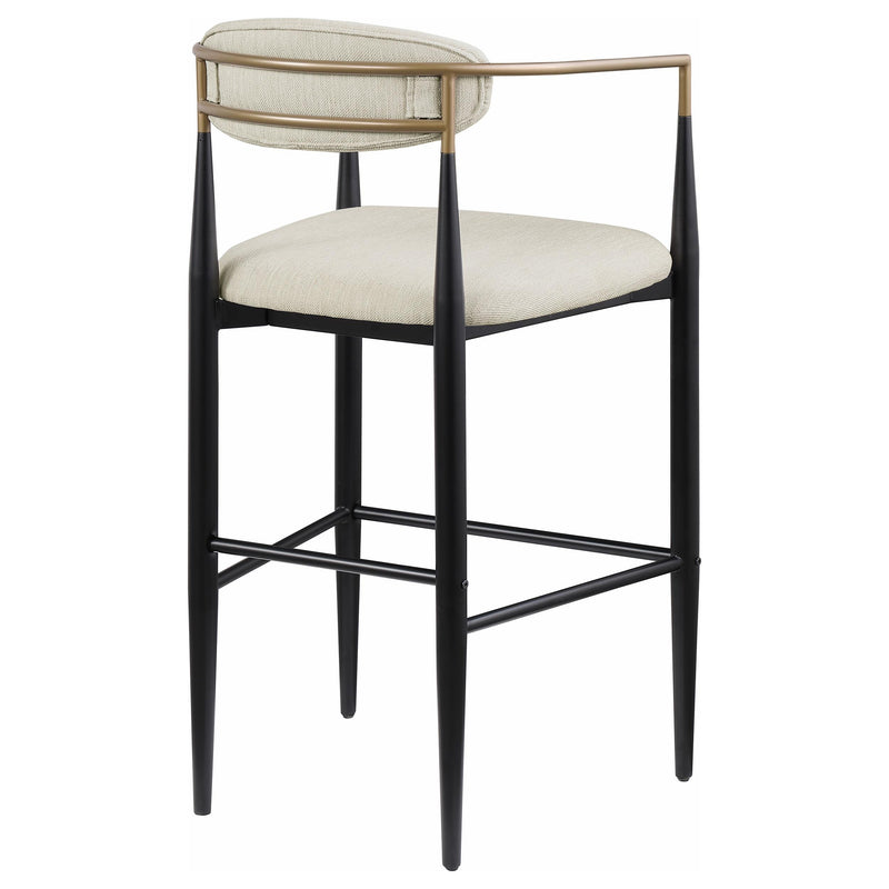  Coaster Furniture Tina 121187 Fabric Upholstered Bar Chair - Beige IMAGE 6