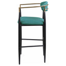  Coaster Furniture Tina 121188 Fabric Upholstered Bar Chair - Green IMAGE 4