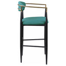  Coaster Furniture Tina 121188 Fabric Upholstered Bar Chair - Green IMAGE 7