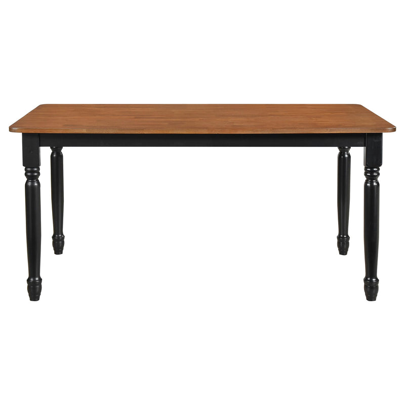  Coaster Furniture Hollyoak 183041 Rectangular 63-inch Wood Dining Table - Walnut IMAGE 2