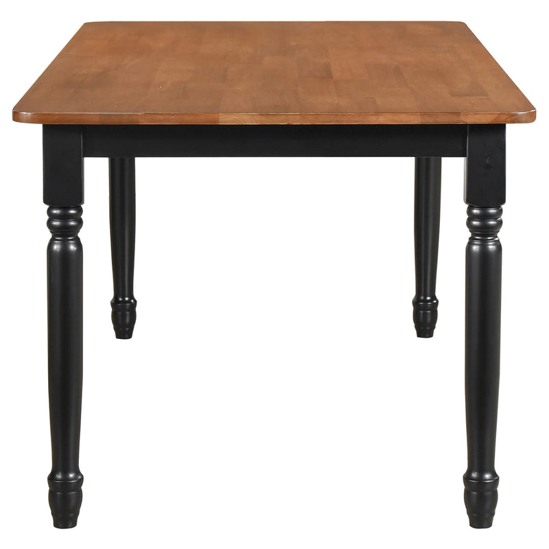  Coaster Furniture Hollyoak 183041 Rectangular 63-inch Wood Dining Table - Walnut IMAGE 3