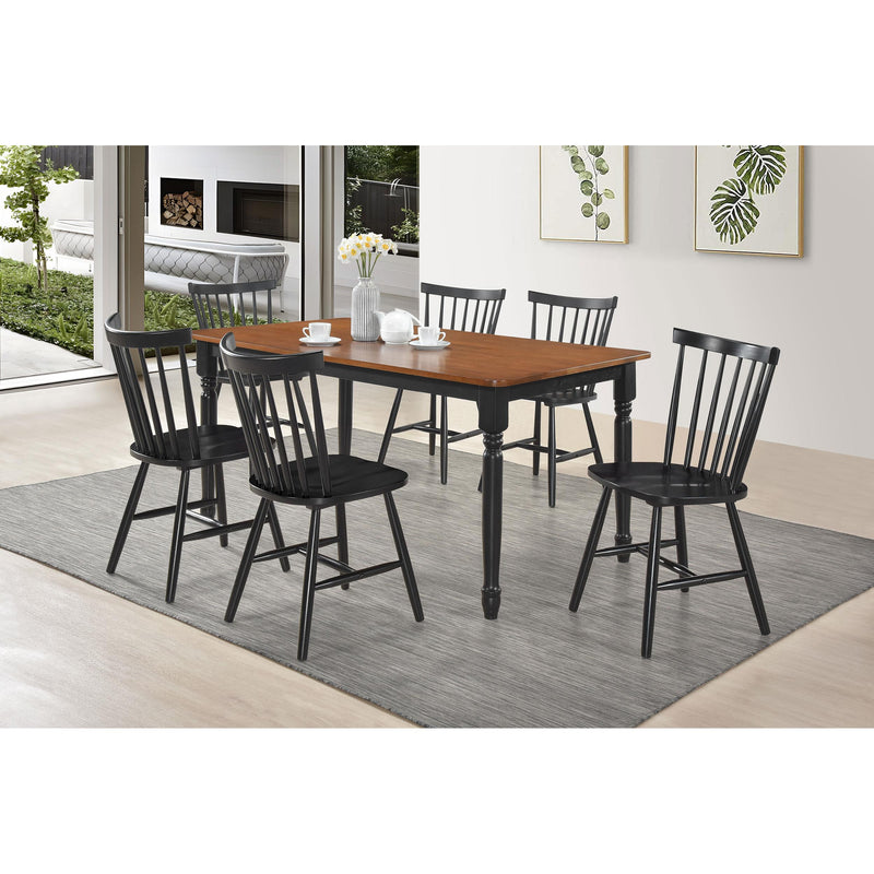  Coaster Furniture Hollyoak 183041 Rectangular 63-inch Wood Dining Table - Walnut IMAGE 5