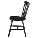  Coaster Furniture Hollyoak 183042 Windsor Wood Dining Side Chair - Black IMAGE 4