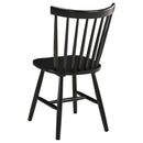  Coaster Furniture Hollyoak 183042 Windsor Wood Dining Side Chair - Black IMAGE 5
