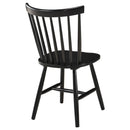  Coaster Furniture Hollyoak 183042 Windsor Wood Dining Side Chair - Black IMAGE 6