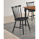  Coaster Furniture Hollyoak 183042 Windsor Wood Dining Side Chair - Black IMAGE 8