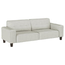  Coaster Furniture Deerhurst 509647 Upholstered Track Arm Tufted Sofa - Greige IMAGE 1