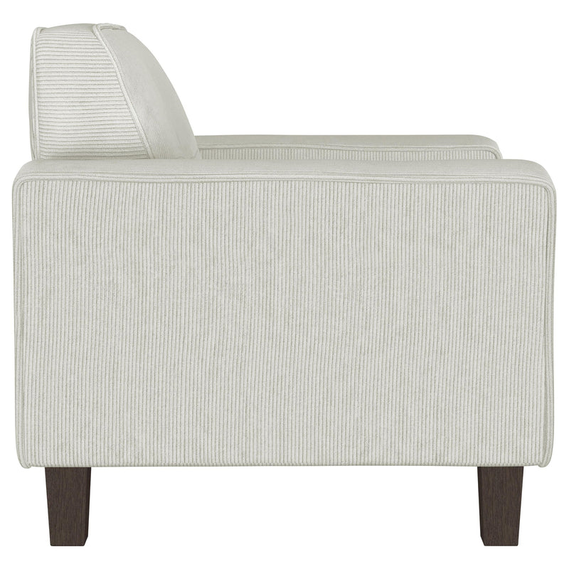  Coaster Furniture Deerhurst 509649 Upholstered Track Arm Tufted Accent Chair - Greige IMAGE 8