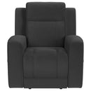  Coaster Furniture Brentwood 610286 Upholstered Recliner Chair - Dark Charcoal IMAGE 3