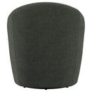  Coaster Furniture Leon 903075 Upholstered Barrel Accent Swivel Chair - Hunter Green IMAGE 6