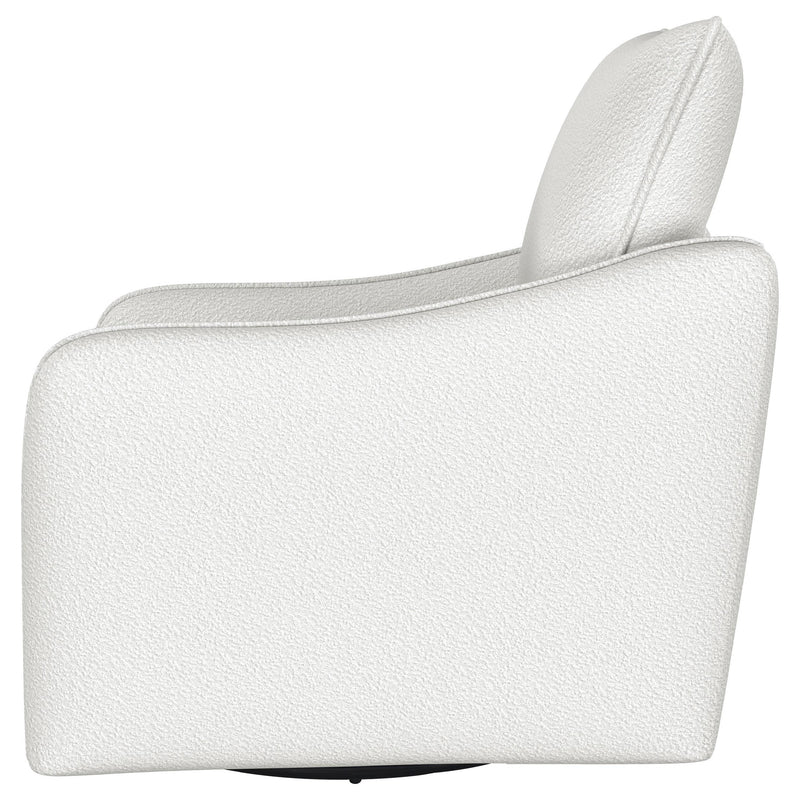  Coaster Furniture Madia 903391 Upholstered Sloped Arm Swivel Glider Chair - Vanilla IMAGE 4