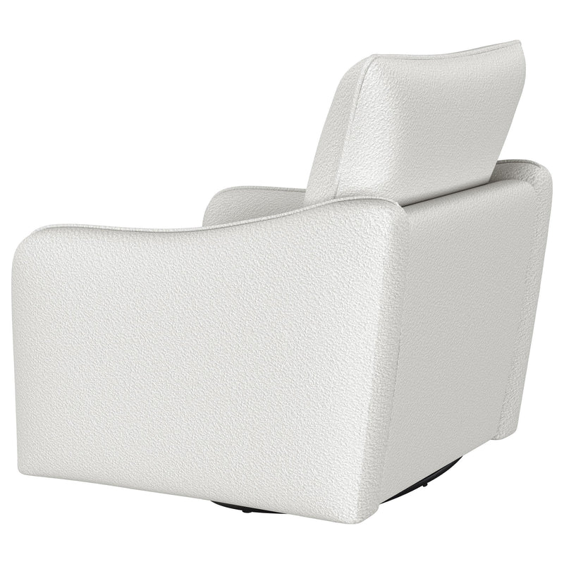  Coaster Furniture Madia 903391 Upholstered Sloped Arm Swivel Glider Chair - Vanilla IMAGE 5