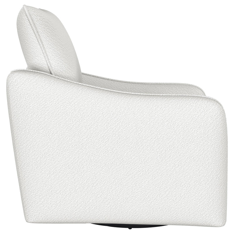  Coaster Furniture Madia 903391 Upholstered Sloped Arm Swivel Glider Chair - Vanilla IMAGE 8