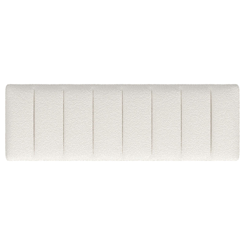  Coaster Furniture Mesa 907514 Boucle Upholstered Tufted Accent Bench - Vanilla IMAGE 6