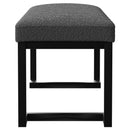  Coaster Furniture Mesa 907516 Boucle Upholstered Tufted Accent Bench - Charcoal IMAGE 4